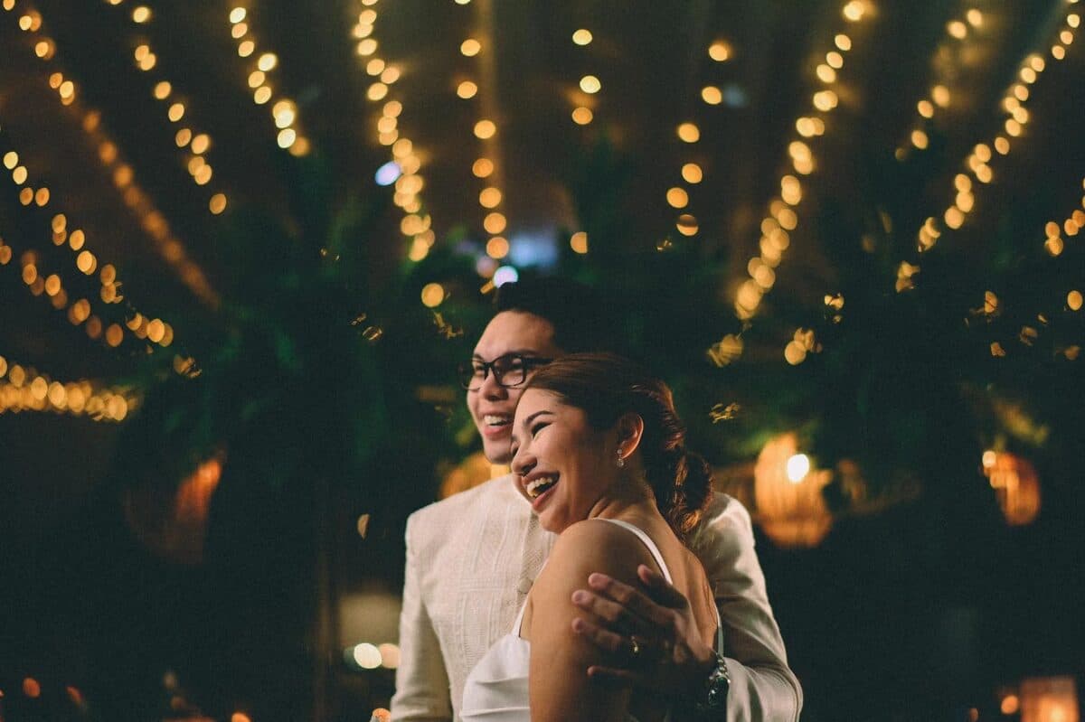 Mica & RK on their wedding day